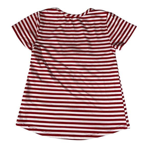 BTWEEN Youth Girls Unicorn Shirt Super Soft Size 6X Red White Great Condition - Picture 2 of 7